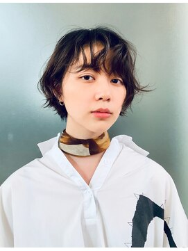 エムスラッシュ ストリートマーケット スマートサロン センター北(M.SLASH) 愛され抜け感ショート/耳かけ/ナチュラルカラー