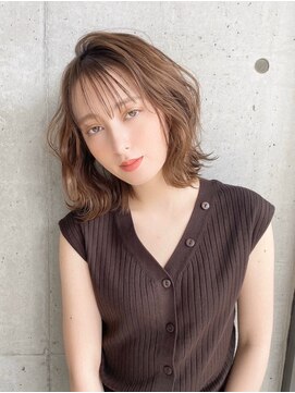 ジーナ 渋谷駅前(Zina) 【Zina　渋谷】大人かわいいフリンジウェーブ×シースルー前髪