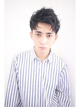 アンド(AND) メンズ【大人気】無造作パーマスタイル マニッシュ アースカラー