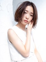 ラフィス ヘアーヴェイル 梅田店(La fith hair vail)  【La fith】 センターパート×ボブスタイル