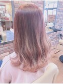 ピンクグラデーション