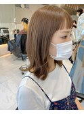 『 ミルクティーベージュ ×  毛束感 』小顔 切りっぱなしボブ☆