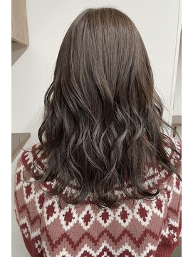 ベルクープス 天王寺店(Belle Coupes) 【BelleCoupes】三島直子 オリーブベージュ オン眉セミディ