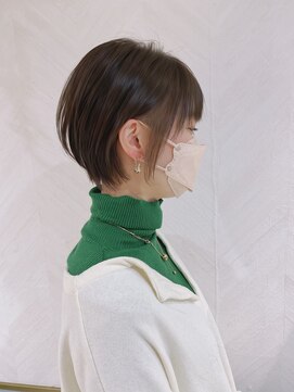 ロンド ストラーダ 心斎橋(Lond strada) ショート×ハイライト白髪ぼかし×シルキーベージュ[心斎橋]