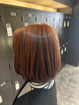 ナイン(N INE.) オレンジベージュ×ラベンダーブラウン