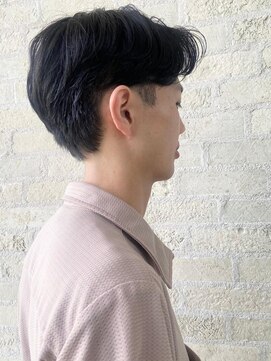 トップヘアーラウンジ 知立(TOP HAIR Lounge) 爽やかお洒落カルマヘアー/前髪パーマ/アッシュブラック