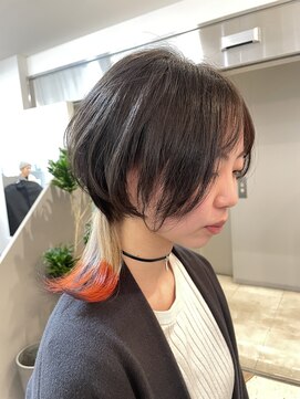 ジエクト ヴィシア(The Ect VIXIA) ショートウルフ/インナーカラー/裾カラー/きつねカラー