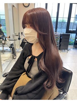 ガリカ 渋谷(Gallica) 【mami】大人ゆるふわラベンダーココアブリーチなしダブルカラー