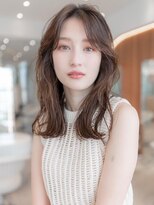 ケアリー 流山おおたかの森(Carelly)&nbsp;デザインカラー/レイヤーカット/ウェットヘア/オリーブベージュ