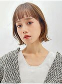 【over hair】ぱつっとボブ×オン眉