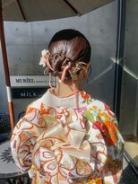 【MILK/MURIEL Misa】卒業式ヘアセット着物アレンジ