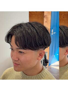 アメラボ 平針店(AmeLab) 人気【センターパートパーマ】ニュアンス　毛流れ　平針　清水