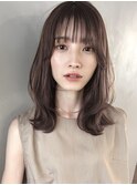 【PARK】モカベージュ×ミディアムレイヤー