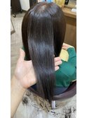 髪質改善ストレート&カラー