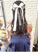 袴×ヘアアレンジ