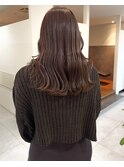 シークレットハイライト×ピンクベージュカラー