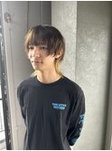 メンズウルフカット