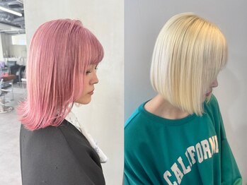 ナンバーナイン 札幌大通(NUMBER NINE)の写真/ハイトーンでもダメージレス！肌色がアップする【メイクアップカラー】であなたに合うハイトーンを♪