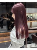 ブリーチなしピンク