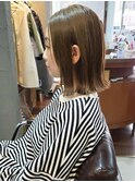 【松戸BULL】サロンスタイルオリーブカラー外ハネボブ