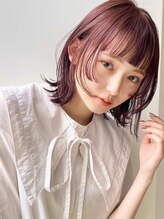 ディッセンバー 渋谷(December) ボブ/レイヤー/ピンクブラウン/ブリーチなし/顔まわり