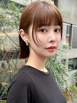 ミンクス 原宿店(MINX) 大人可愛いシースルーバング×タイトショートボブ