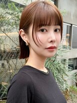 ミンクス 原宿店(MINX) 大人可愛いシースルーバング×タイトショートボブ