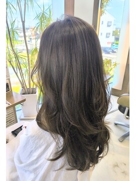 ヴァンカウンシル 津店(VAN COUNCIL) オリーブグレージュ×ハッシュカット
