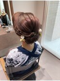 祭りヘアセット