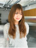 ロングハッシュカット ロングレイヤーカット