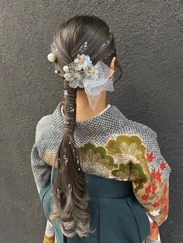 ルナクレセント (Luna crescent)の写真/《2026年卒業式ご予約受付中!》ヘアセット+袴着付け¥8500~♪メイク追加も◎