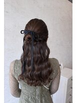 半個室型美容室 Sourire 室見店【スーリール】【2月中旬 OPEN(予定)】 ハーフアップ×リボン☆