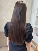 シベルバレー 横浜(sibell) ナチュラルブラウンロングレイヤーハイブリッドストレート
