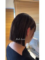 オーガニックエコ 川越(organic+eco)&nbsp;大人可愛い春カラー◎切りっぱなしボブ/外ハネ/美髪ケア
