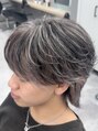 オムセラ(HOMME SERA) メッシュ×フェザー!ブリーチ2回でホワイトに!躍動感満載!