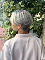 グラマラス GLAMOROUS ホワイトシルバーラウンドマッシュ