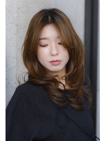 スタジオテオ(studio Teo)&nbsp;サイドレイヤー×ワンカールパーマロング