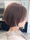 武蔵小杉イルミナカラーハンサムショートウルフベージュアッシュ