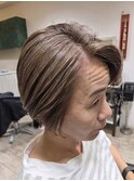 大人の白髪ぼかし