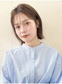 ☆切りっぱなしボブ　韓国風ミディアムレイヤー☆イメチェン