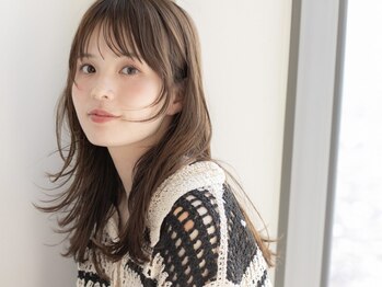 マカロン 仙台店(macaron)の写真/【カラー+カット￥5500】くびれヘアになれる顔周りデザインが人気♪[仙台/レイヤーカット/トリートメント]