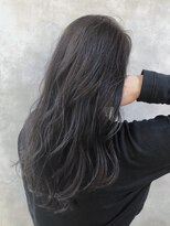 ムウ 難波(MOU)&nbsp;ダークグレージュ_くびれセミディアッシュカラー