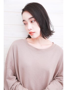 オーシャン(Ocean) [OCEAN Hair&Life]黒髪☆切りっぱなし☆フレンチボブ