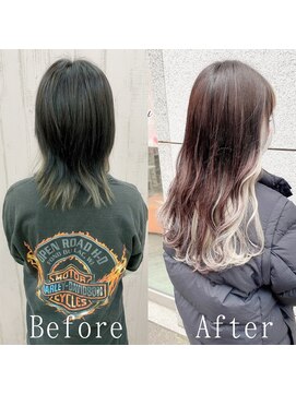 ARビューティー ギンザ(AR Beauty Ginza) ショコラ×ホワイトアッシュ#シールエクステ#ラフウェーブ#銀座