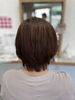 クート(ku-to) ツヤカラーのショートボブ×白髪染め&ヘッドスパが人気◎