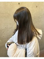 カプア 仙台駅前店(Kapua)&nbsp;暗めグレージュ髪質改善ストレート透明感カラー