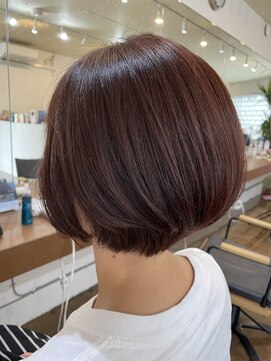 パンマ(Pamma) 【pamma】艶ボブヘア　ピレンジカラー　ボルドー