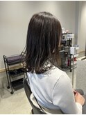 グレージュ ミディアムヘア