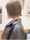前下がり☆切りっぱなしボブが可愛い！横浜モード