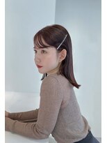 プツっとラインミディアム×ツヤブラウンカラー